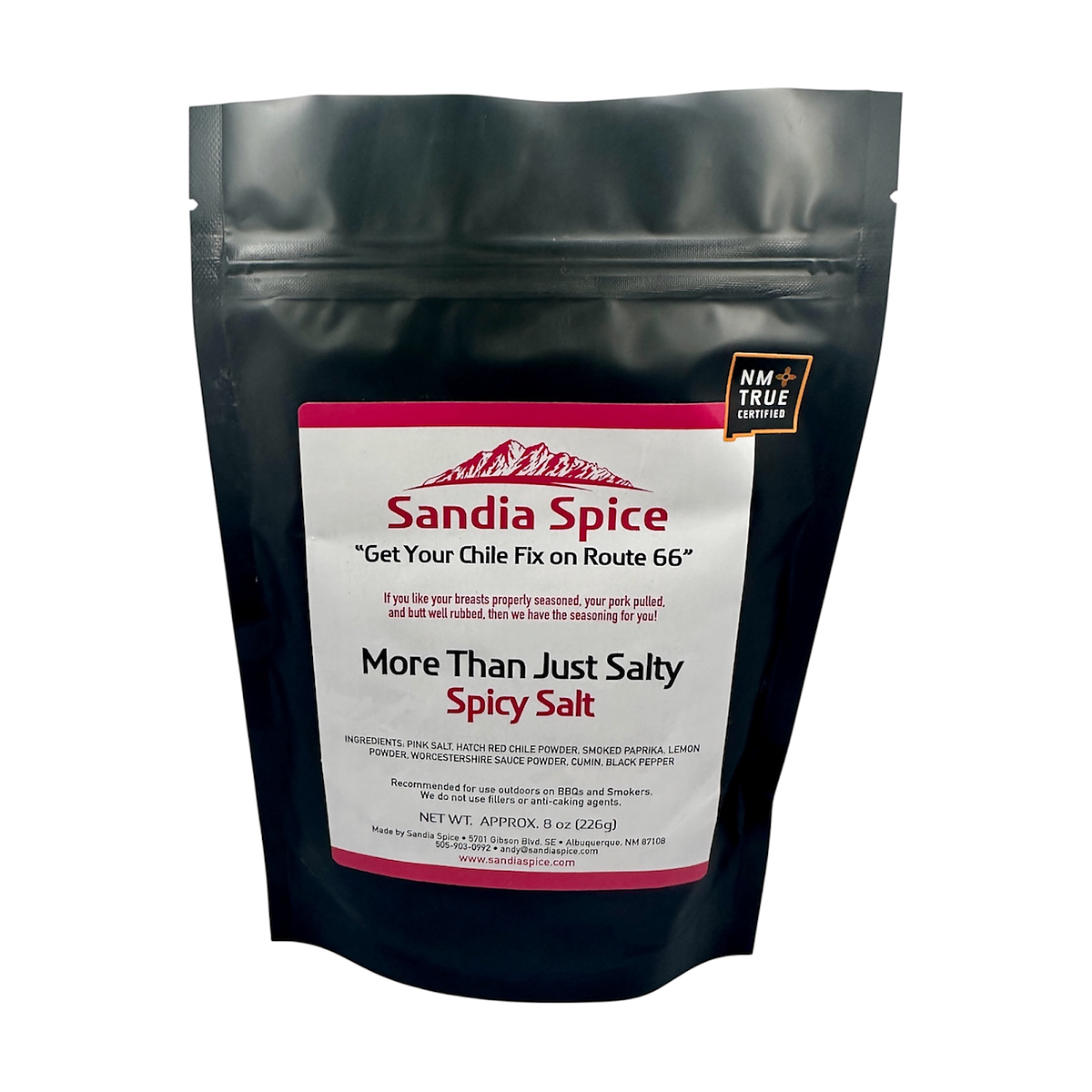 Spicy Salt with red chile by Sandia Spice